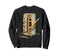 Cassette And Pencil Funny 80S Sweatshirt - Fun Novelty Design for Adults - T-Shirt, Sweatshirt, Hoodie
