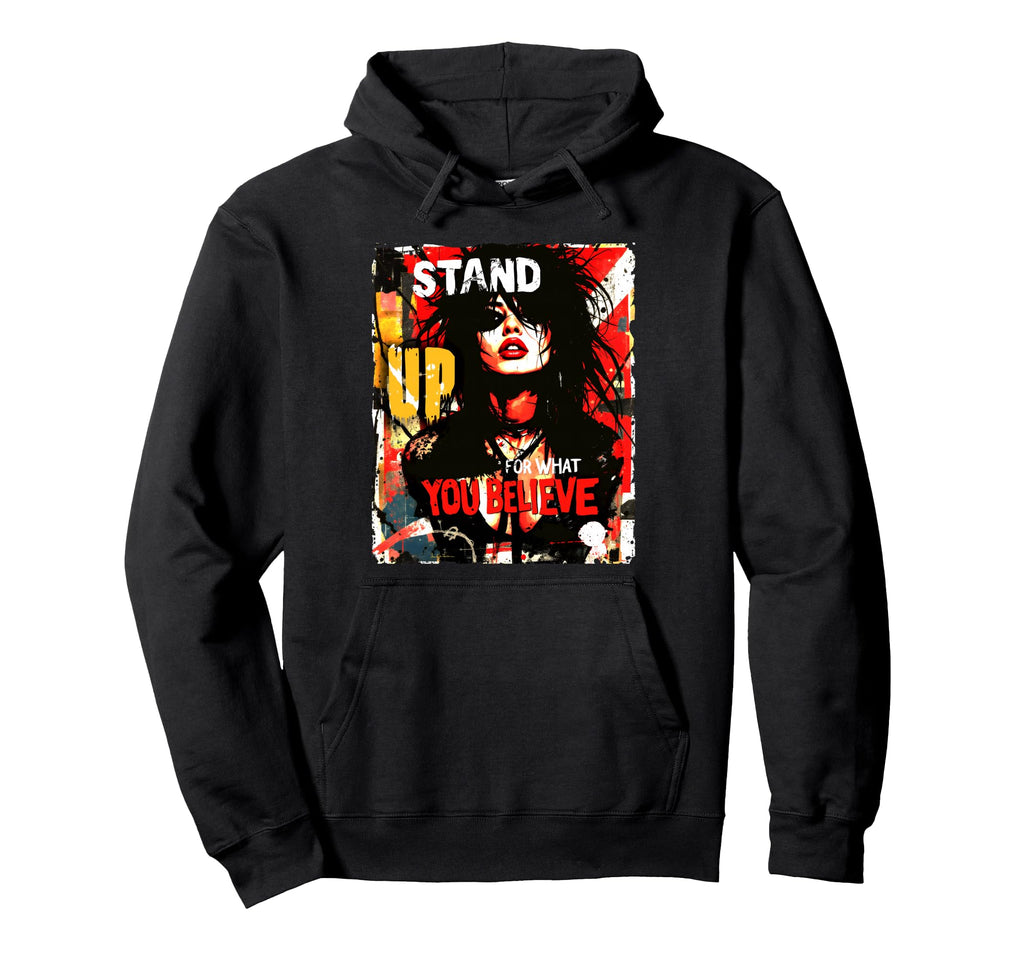 Punk Graffiti 90S Grunge Art Distressed Hoodie - Custom Art Print Men Women - T-Shirt, Sweatshirt, Hoodie