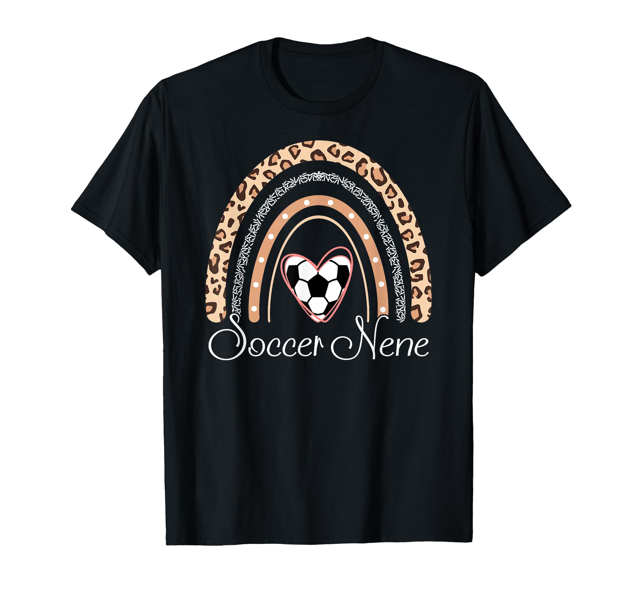 Soccer Nene Boho Rainbow Funny Heart Soccer T-Shirt - Graphic Print Unisex - T-Shirt, Sweatshirt, Hoodie