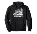 Soccer Goalie Goalkeeper Jesus Saves Hoodie - Minimalist Print Men Women - T-Shirt, Sweatshirt, Hoodie