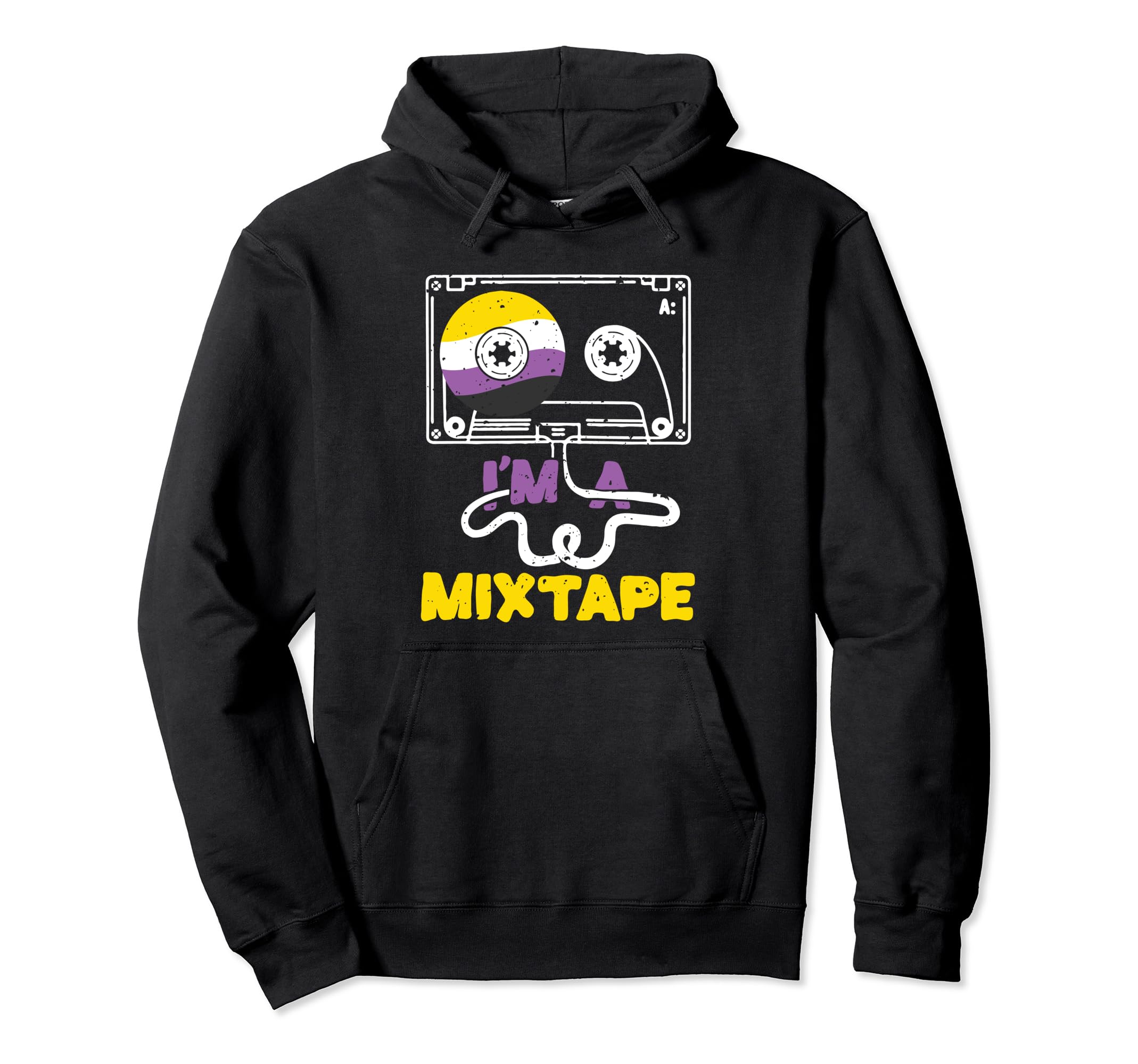 Im Mixtape Cassette Tape Nonbinary Hoodie - Minimalist Print Men Women - T-Shirt, Sweatshirt, Hoodie