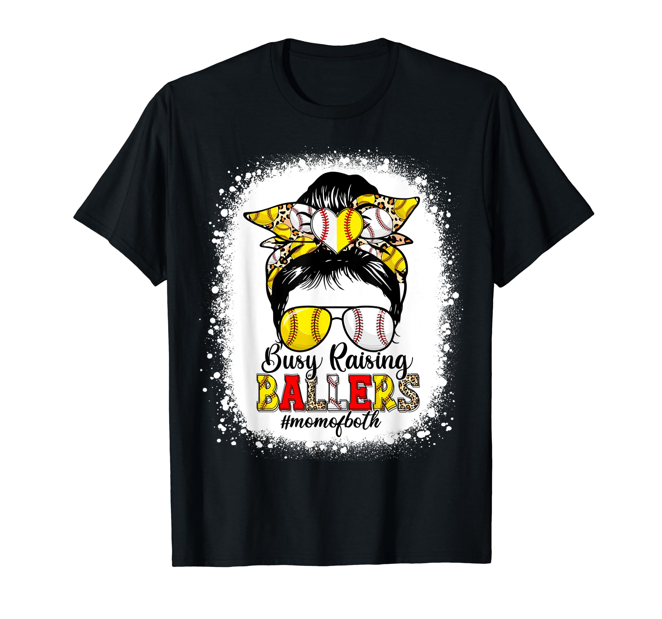 Busy Raising Ballers Baseball Softball T-Shirt - Trendy Graphic Unisex - T-Shirt, Sweatshirt, Hoodie