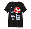 Great Heart I Love Football Soccer Fan T-Shirt - Graphic Print for Adults - T-Shirt, Sweatshirt, Hoodie
