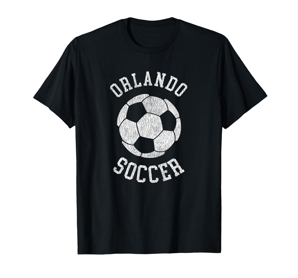 Orlando Soccer Distressed 90S T-Shirt - Custom Art Print Unisex - T-Shirt, Sweatshirt, Hoodie