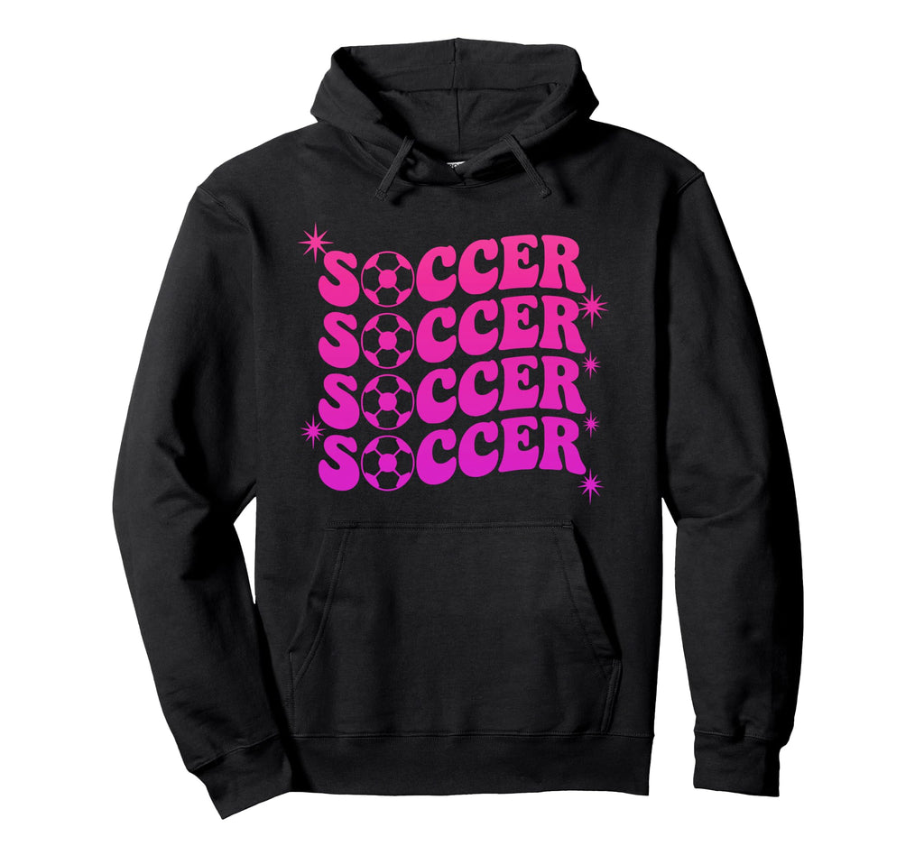 Soccer Coquette Bow Soccer Mom Sister Hoodie - Graphic Print Men Women - T-Shirt, Sweatshirt, Hoodie
