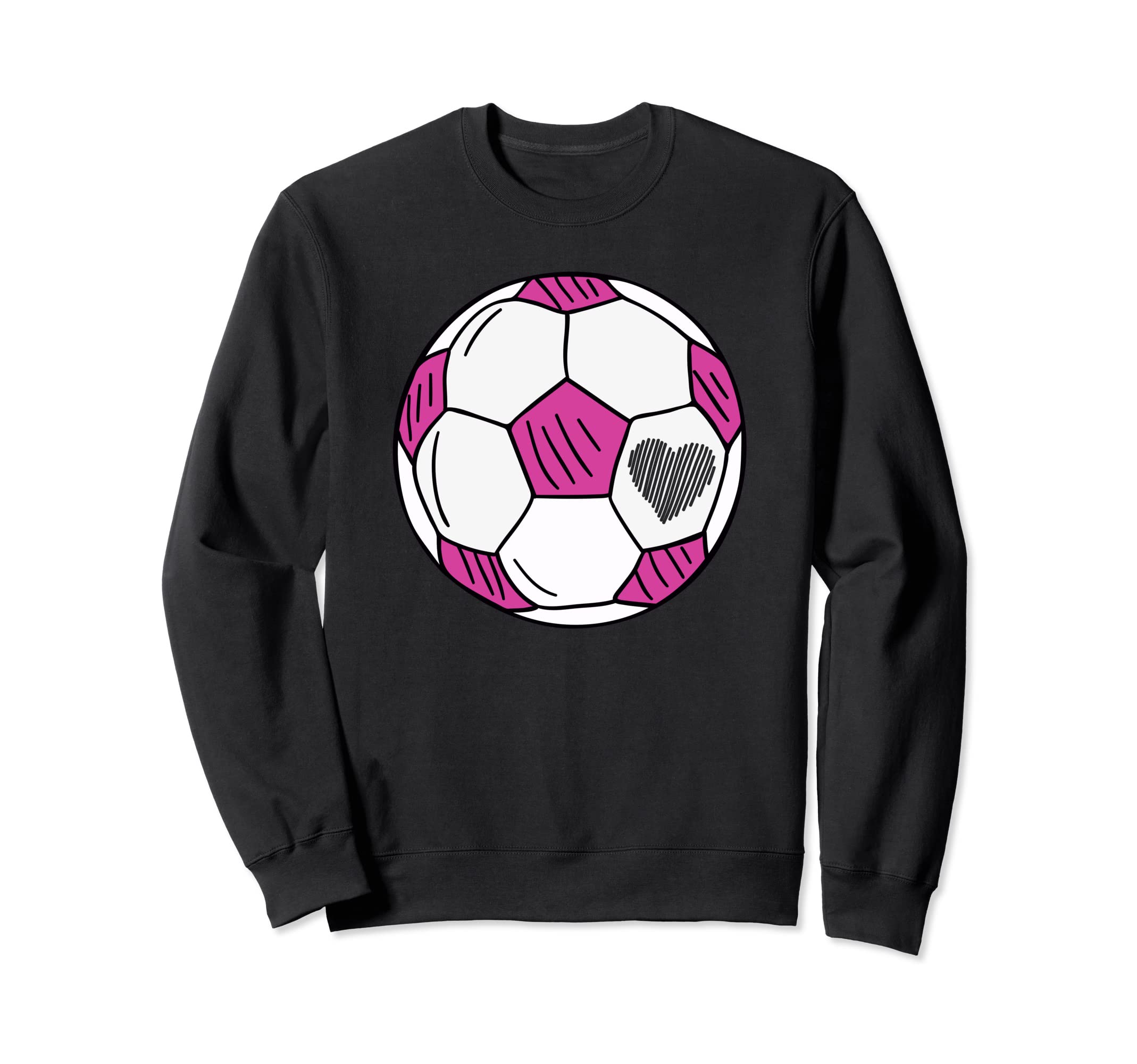 Soccer Heart Sweatshirt - Unique Graphic Unisex - T-Shirt, Sweatshirt, Hoodie