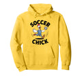 Soccer Chick Soccer Player Soccer Hoodie - Fun Novelty Design for Adults - T-Shirt, Sweatshirt, Hoodie
