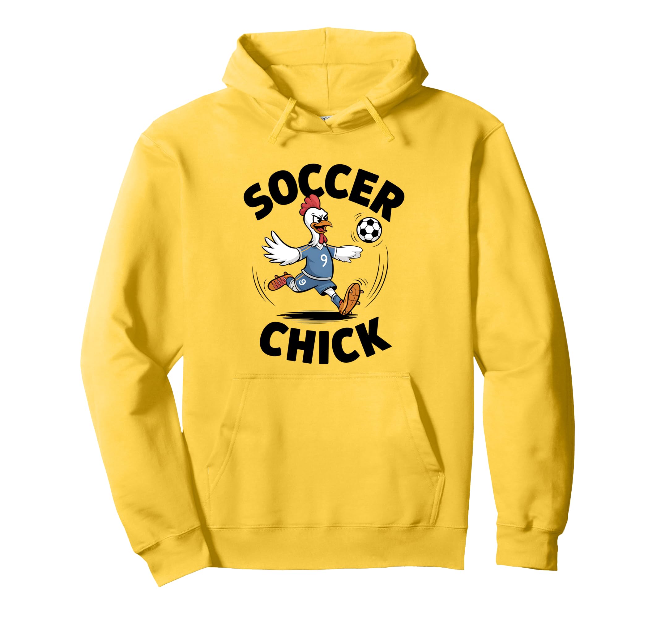 Soccer Chick Soccer Player Soccer Hoodie - Fun Novelty Design for Adults - T-Shirt, Sweatshirt, Hoodie