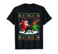 Reindeers Playing Soccer Ugly T-Shirt - Graphic Print Unisex - T-Shirt, Sweatshirt, Hoodie