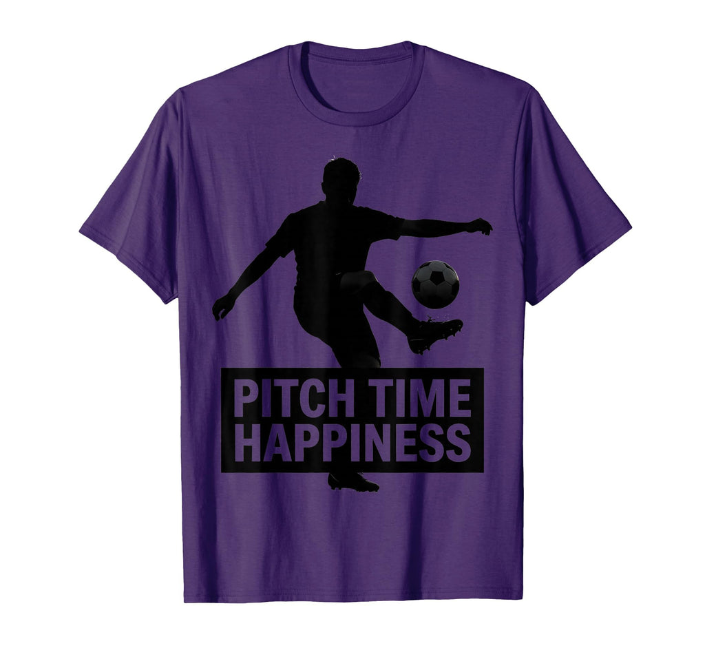 Pitch Time Happiness Soccer T-Shirt - Graphic Print Men Women - T-Shirt, Sweatshirt, Hoodie