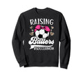 Raising Ballers Soccer Mom Soccer Sweatshirt - Unique Graphic Men Women - T-Shirt, Sweatshirt, Hoodie