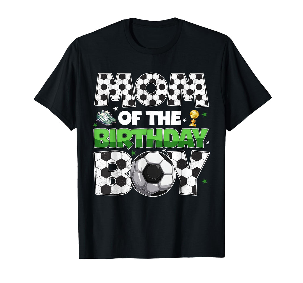 Mom Birthday Soccer Party Family Matching T-Shirt - Minimalist Print Unisex - T-Shirt, Sweatshirt, Hoodie
