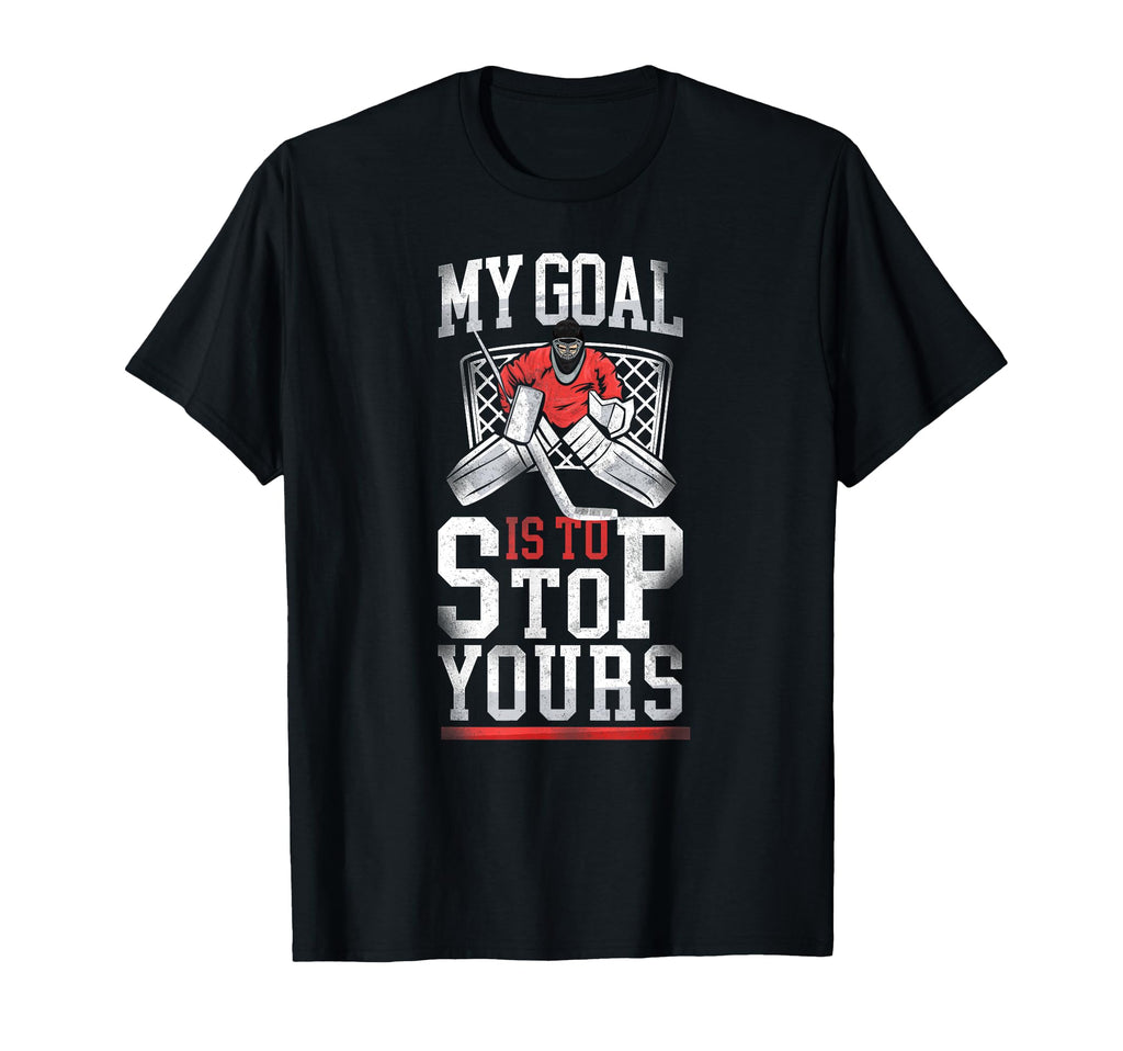 Ice Hockey Goalie Goalkeeper T-Shirt - Custom Art Print Men Women - T-Shirt, Sweatshirt, Hoodie
