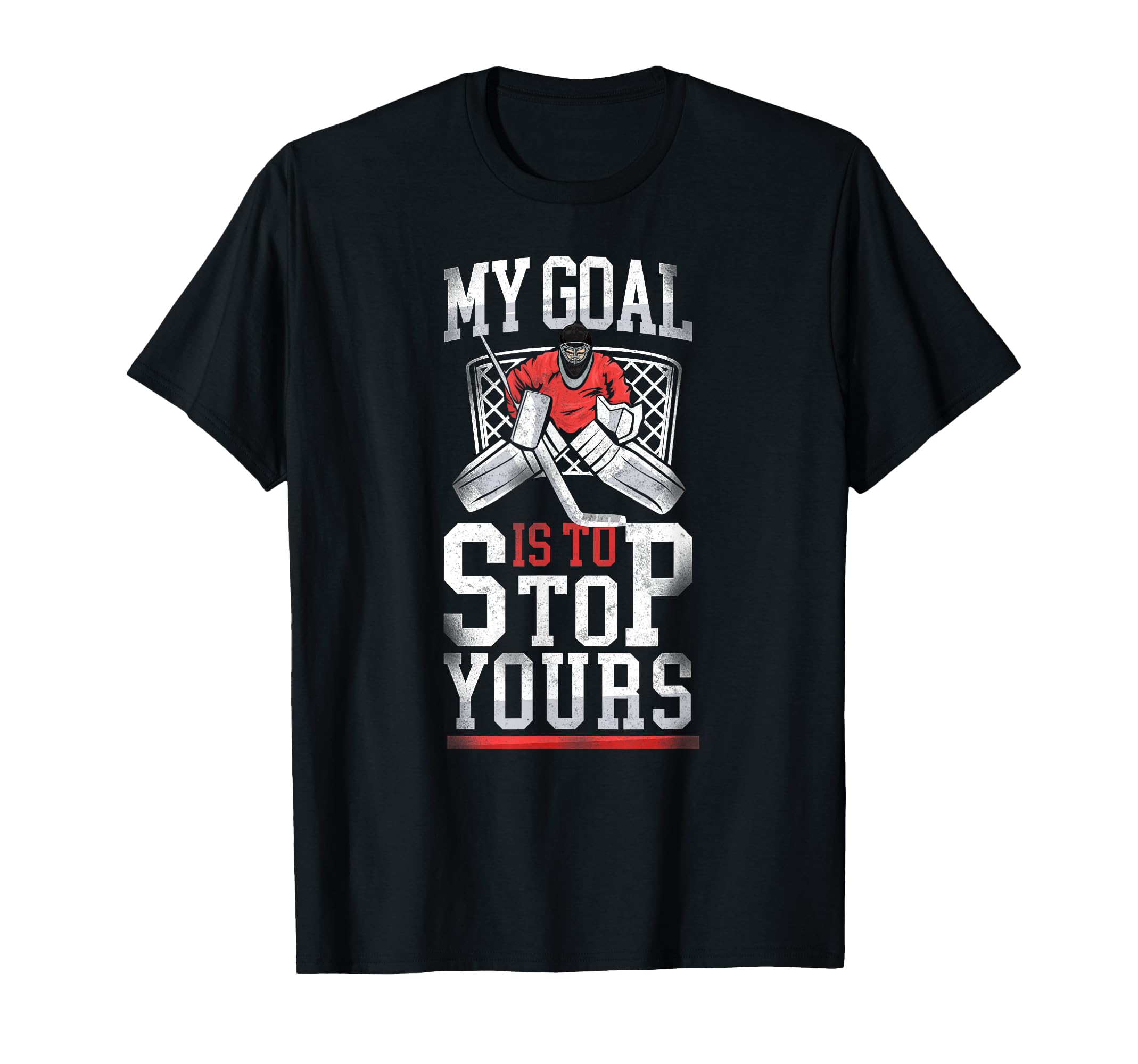 Ice Hockey Goalie Goalkeeper T-Shirt - Custom Art Print Men Women - T-Shirt, Sweatshirt, Hoodie