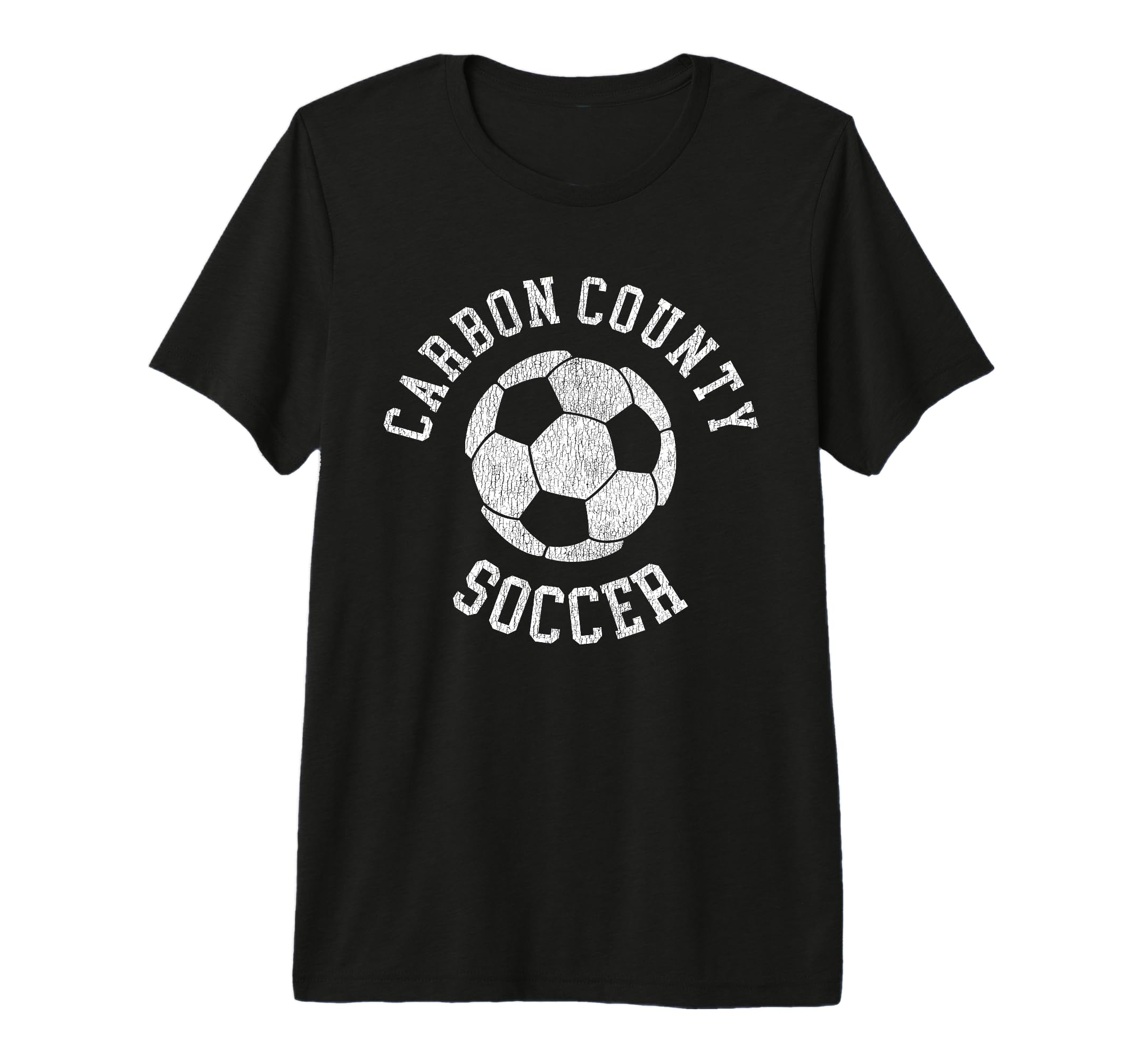 Carbon County Soccer Distressed 90S T-Shirt - Novelty Apparel Men Women - T-Shirt, Sweatshirt, Hoodie