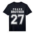 Number 27 Custom Proud Soccer Futbol T-Shirt - Minimalist Print Men Women - T-Shirt, Sweatshirt, Hoodie