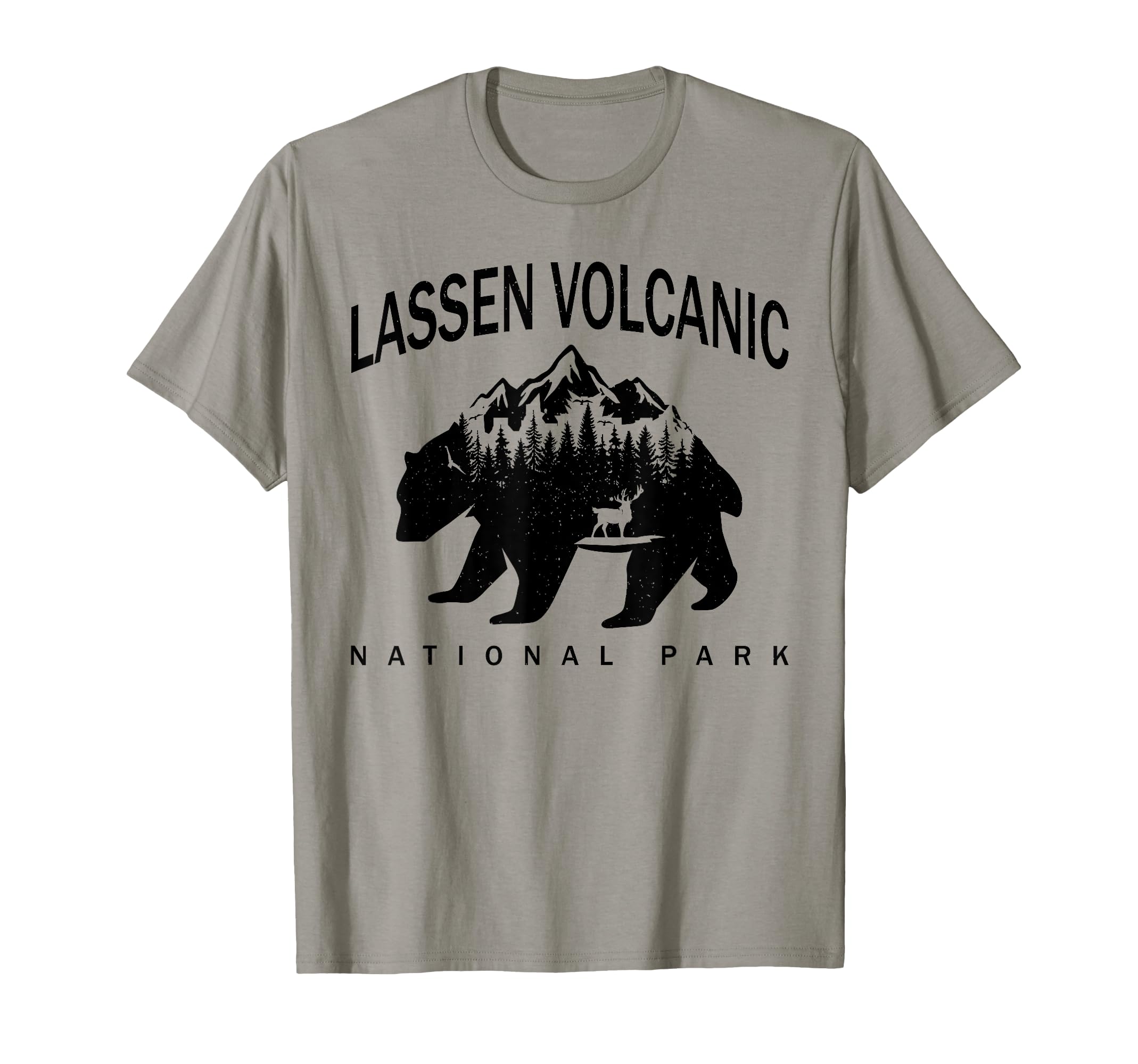 Lassen Volcanic National Park Bear T-Shirt - Casual Everyday Wear Unisex - T-Shirt, Sweatshirt, Hoodie