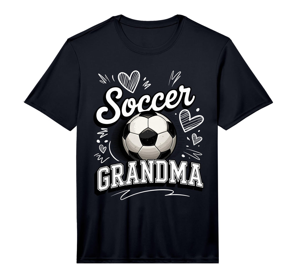 Mens Soccer Grandma Heart Ball T-Shirt - Fun Novelty Design for Adults - T-Shirt, Sweatshirt, Hoodie