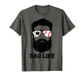 Soccer Baseball Dad Messy Hair Beard T-Shirt - Trendy Graphic Unisex - T-Shirt, Sweatshirt, Hoodie