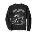 Pug Dog Motorbike Love Footbal Sweatshirt - Casual Everyday Wear Men Women - T-Shirt, Sweatshirt, Hoodie