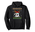 Soccer Ball Reindeer Santa Hat Hoodie - Casual Everyday Wear Men Women - T-Shirt, Sweatshirt, Hoodie