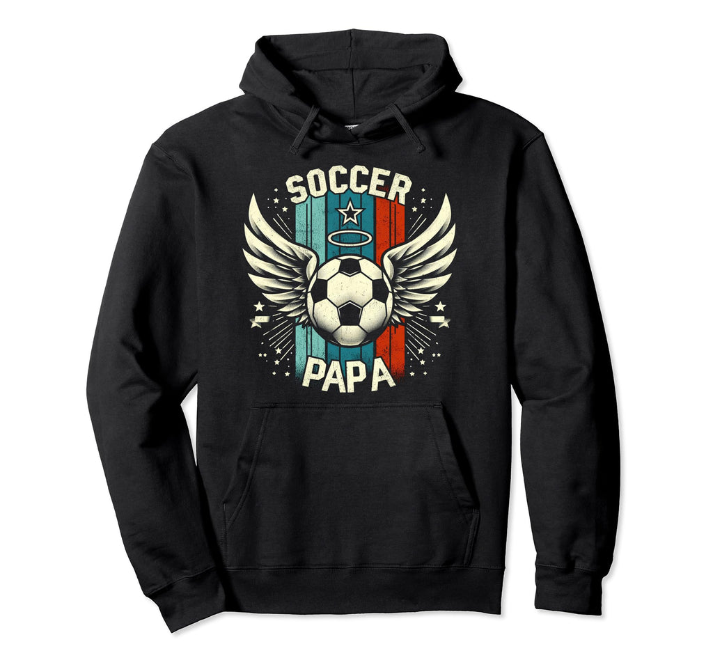 Soccer Papa Family Matching Dad Fathers Hoodie - Aesthetic Graphic Unisex - T-Shirt, Sweatshirt, Hoodie