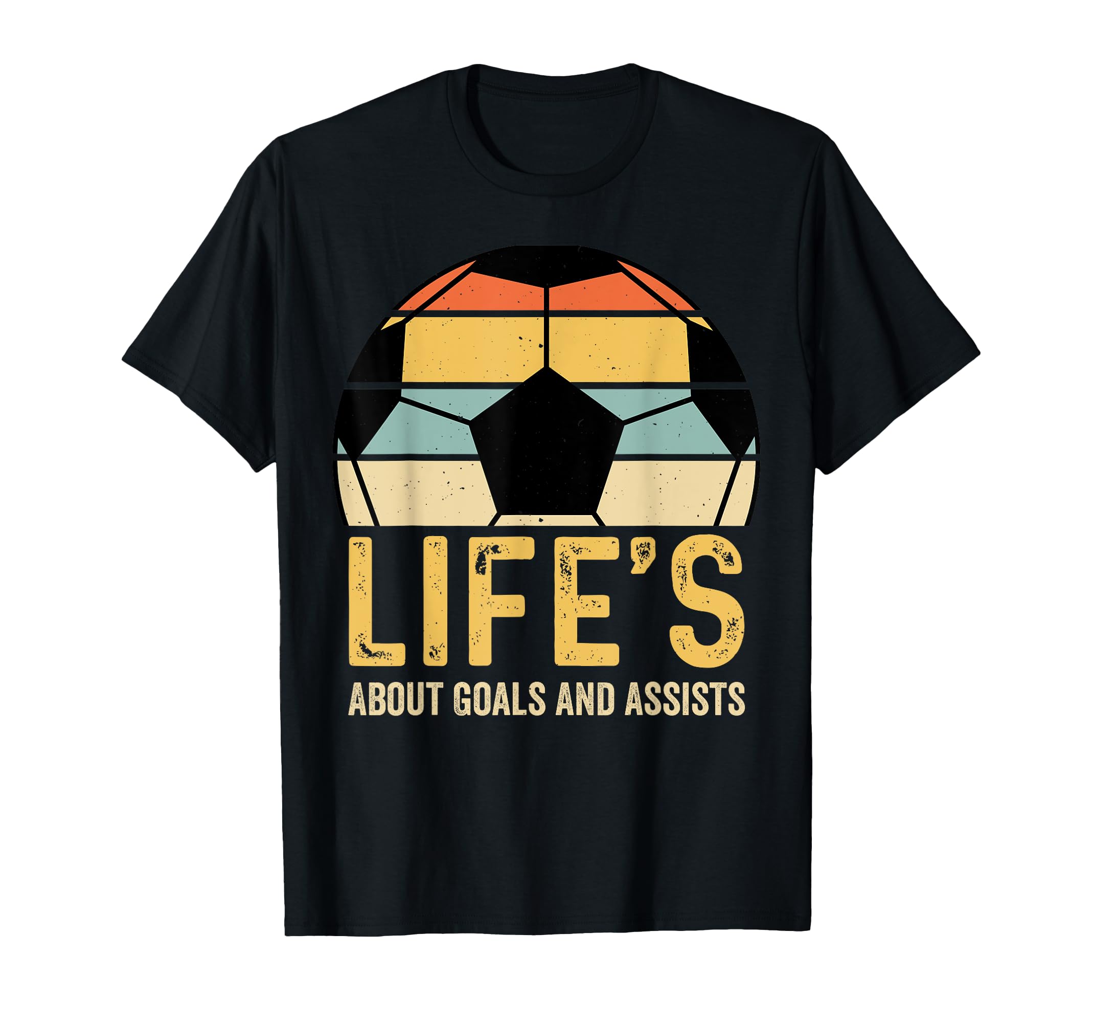 Sunset Soccer Ball Football Sports T-Shirt - Novelty Apparel for Adults - T-Shirt, Sweatshirt, Hoodie