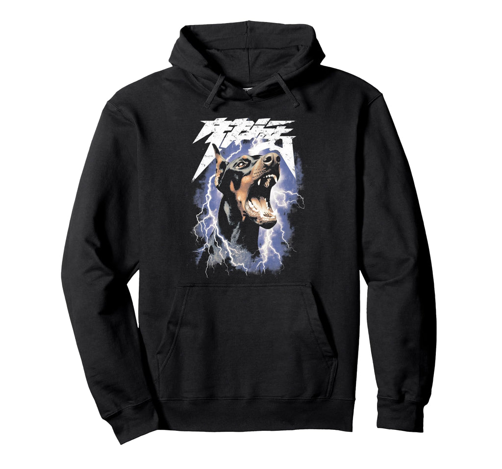 Dobermann Y2K Grunge 90S Dog Hoodie - Fun Novelty Design Men Women - T-Shirt, Sweatshirt, Hoodie