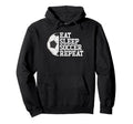 Eat Sleep Soccer Repeat Soccer Player Hoodie - Novelty Apparel Men Women - T-Shirt, Sweatshirt, Hoodie