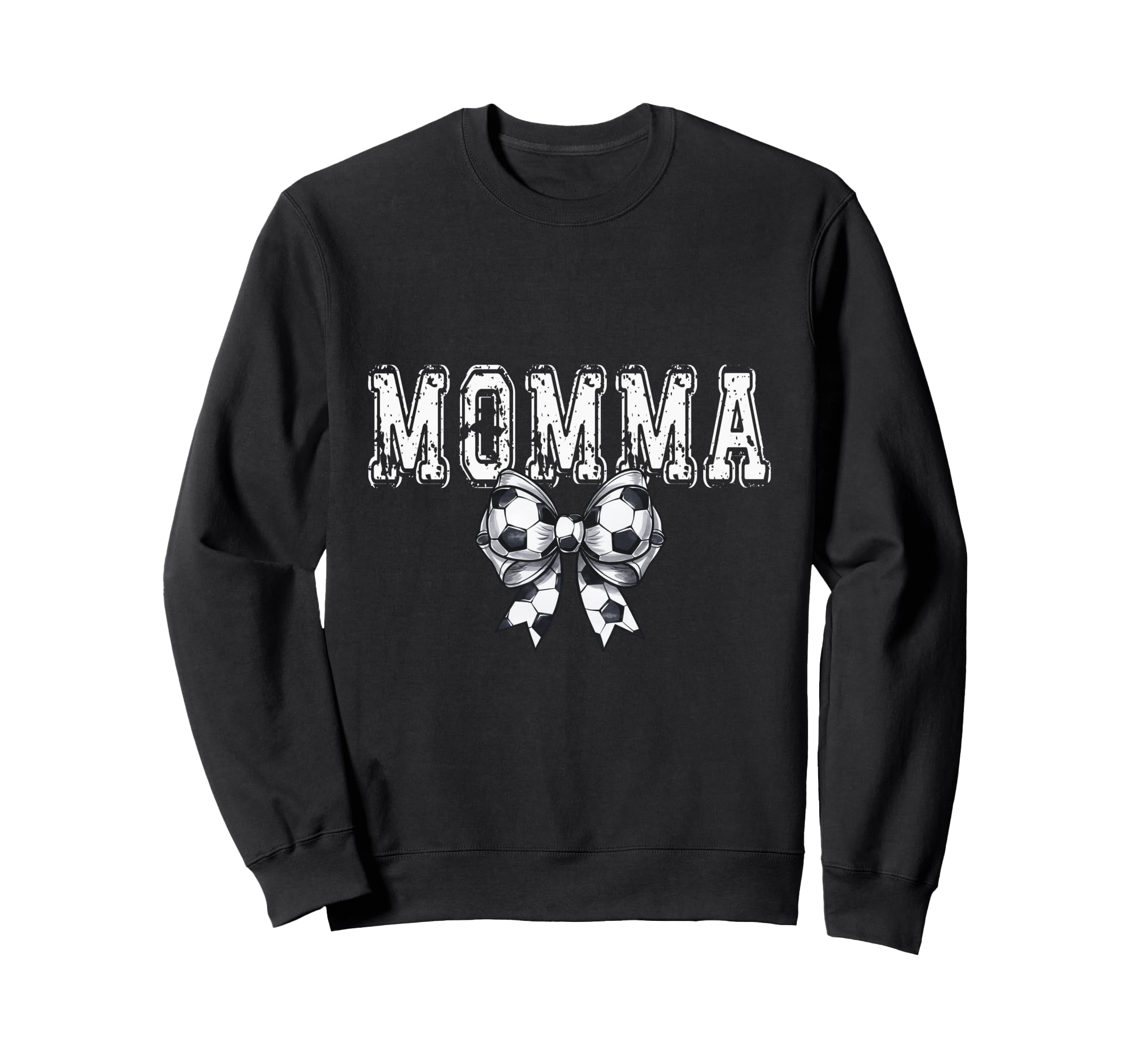 Coquette Soccer Momma Spirit Sweatshirt - Minimalist Print for Adults - T-Shirt, Sweatshirt, Hoodie