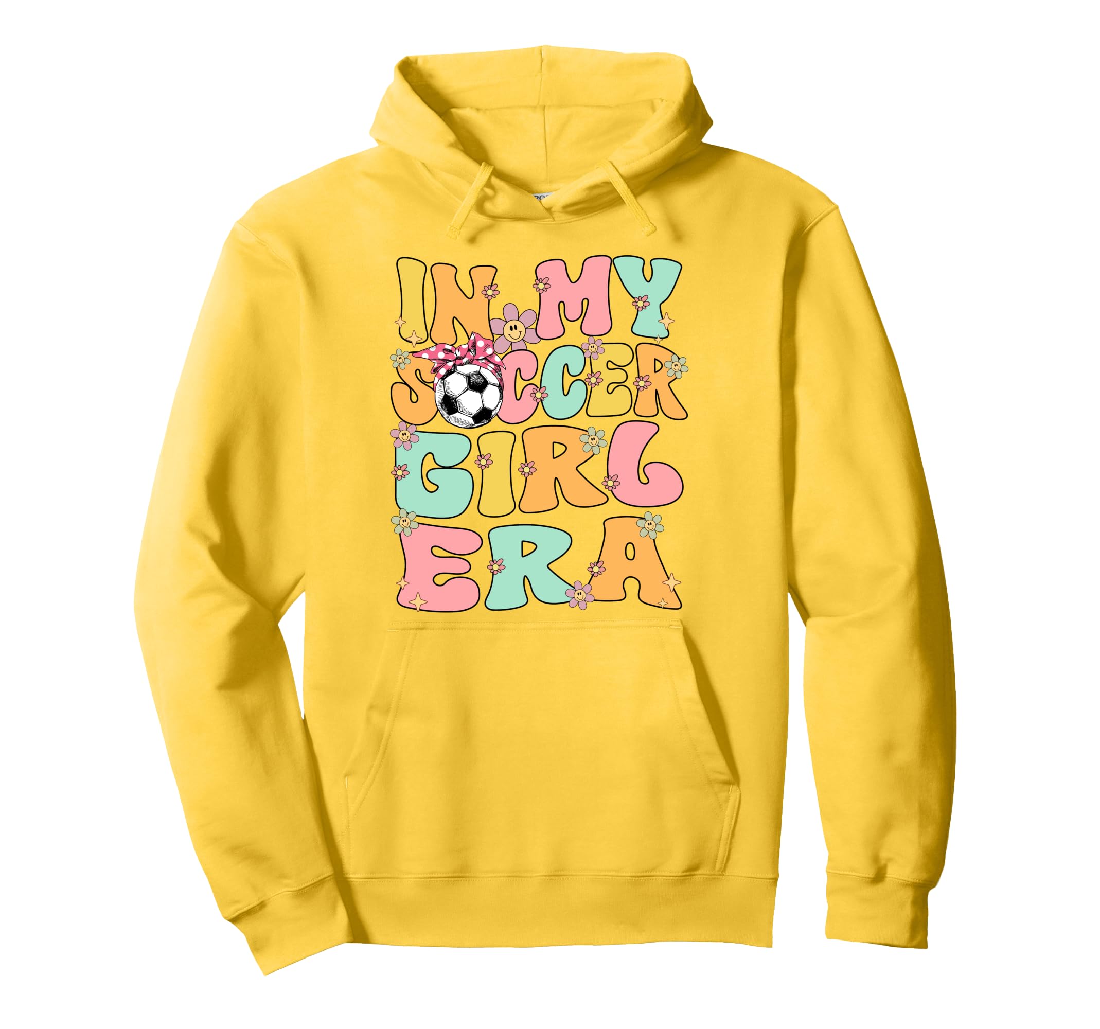 My Soccer Era Groovy Soccer Soccer Hoodie - Casual Everyday Wear Unisex - T-Shirt, Sweatshirt, Hoodie