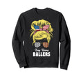 Busy Raising Ballers Football And Sweatshirt - Fun Novelty Design Unisex - T-Shirt, Sweatshirt, Hoodie