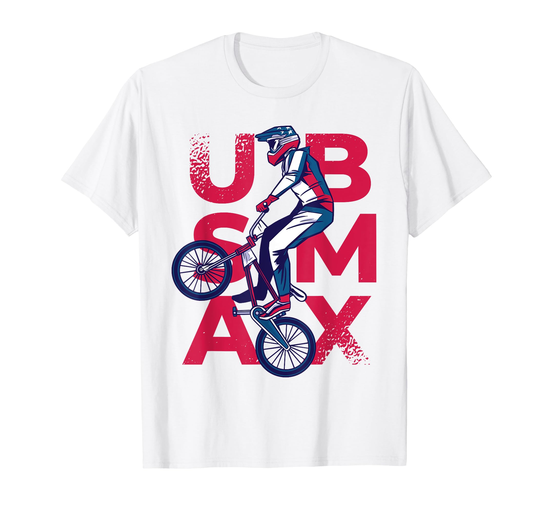 Bmx Bike Support Team Flag Usa Track T-Shirt - Unique Graphic for Adults - T-Shirt, Sweatshirt, Hoodie