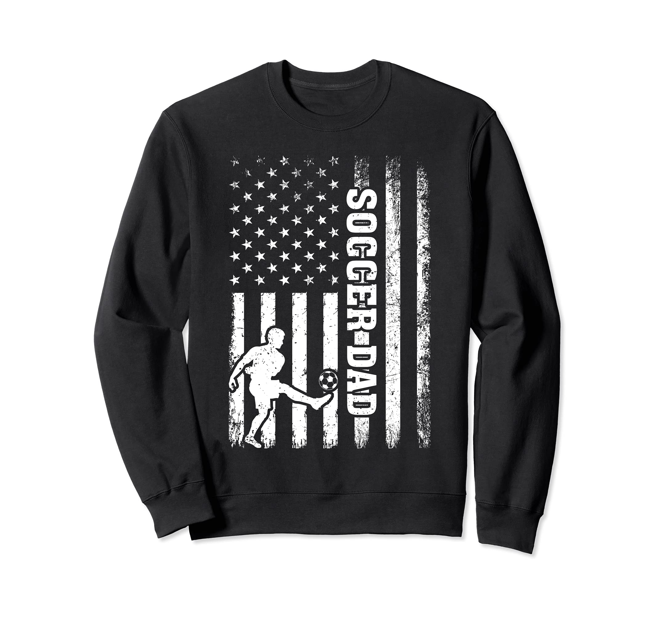 American Flag Soccer Dad Sweatshirt - Fun Novelty Design for Adults - T-Shirt, Sweatshirt, Hoodie