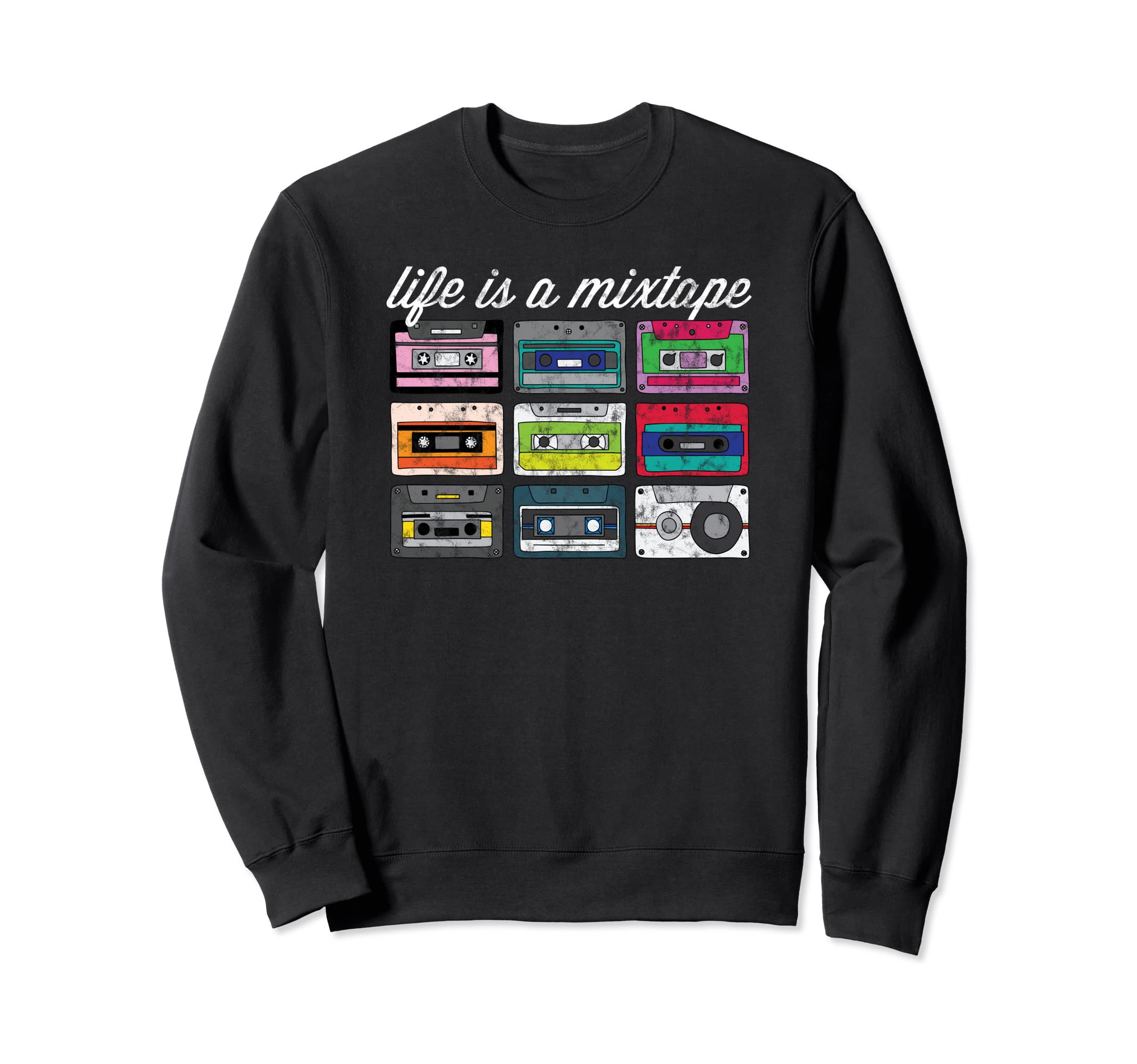 Old School Hip Hop Dj Mixtape Sweatshirt - Unique Graphic Men Women - T-Shirt, Sweatshirt, Hoodie