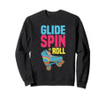 Roller Skating Roller Skates Sweatshirt - Aesthetic Graphic Men Women - T-Shirt, Sweatshirt, Hoodie