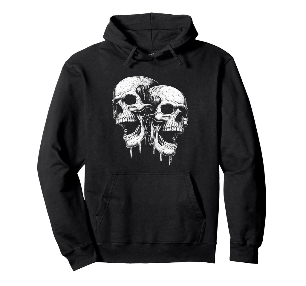 Screaming Skull Skulls Grunge 90S Hoodie - Custom Art Print Men Women - T-Shirt, Sweatshirt, Hoodie