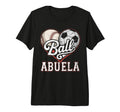 Ball Abuela Baseball Soccer Heart Mom T-Shirt - Graphic Print for Adults - T-Shirt, Sweatshirt, Hoodie