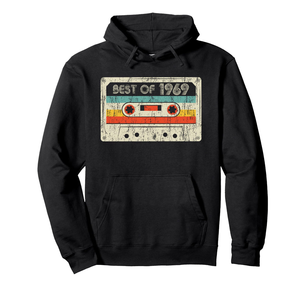 Best 1969 Birthday Yrs 1969 Cassette Hoodie - Minimalist Print Men Women - T-Shirt, Sweatshirt, Hoodie