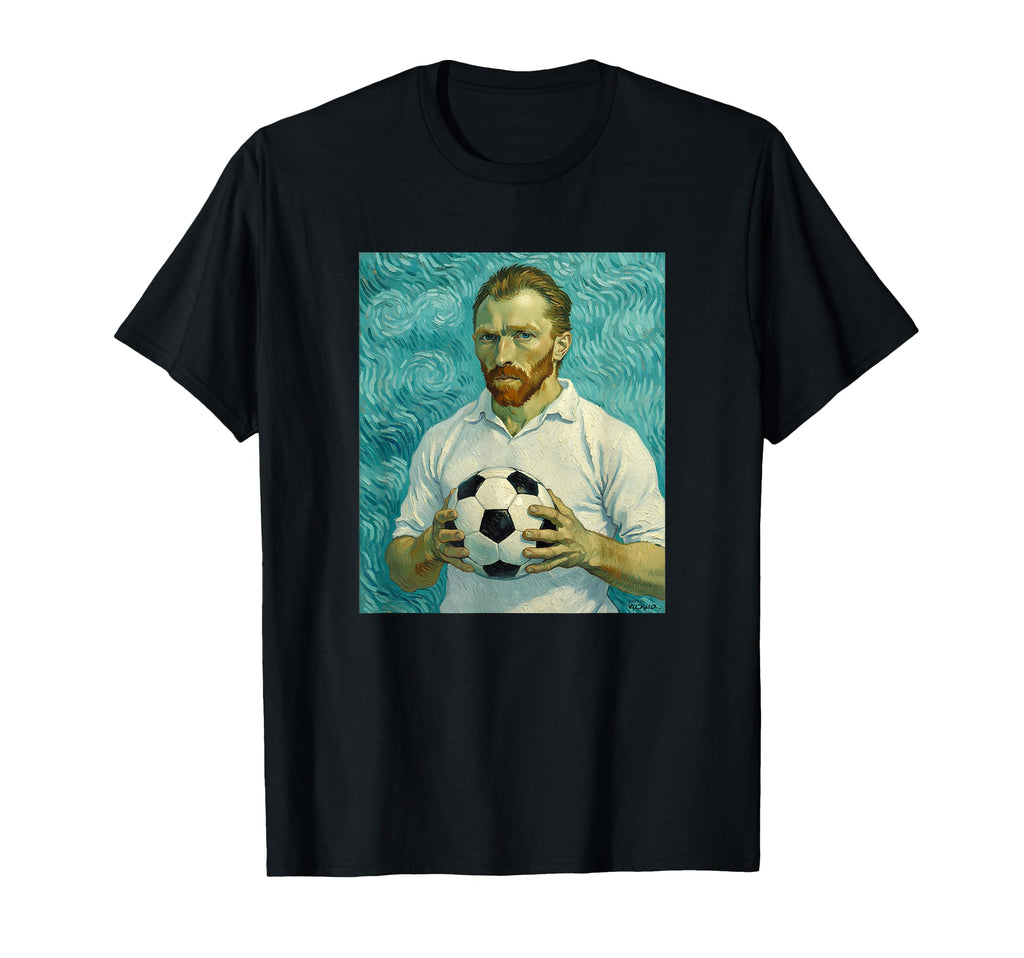 Vincent Loves Football And Soccer White T-Shirt - Minimalist Print Unisex - T-Shirt, Sweatshirt, Hoodie