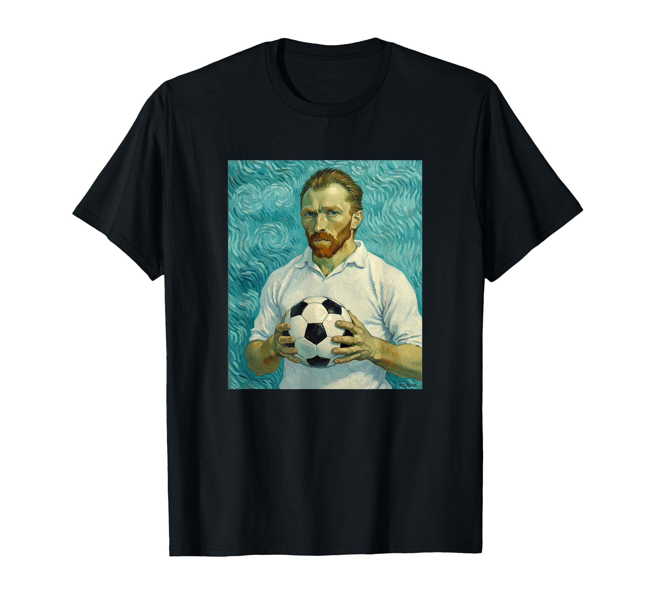 Vincent Loves Football And Soccer White T-Shirt - Minimalist Print Unisex - T-Shirt, Sweatshirt, Hoodie
