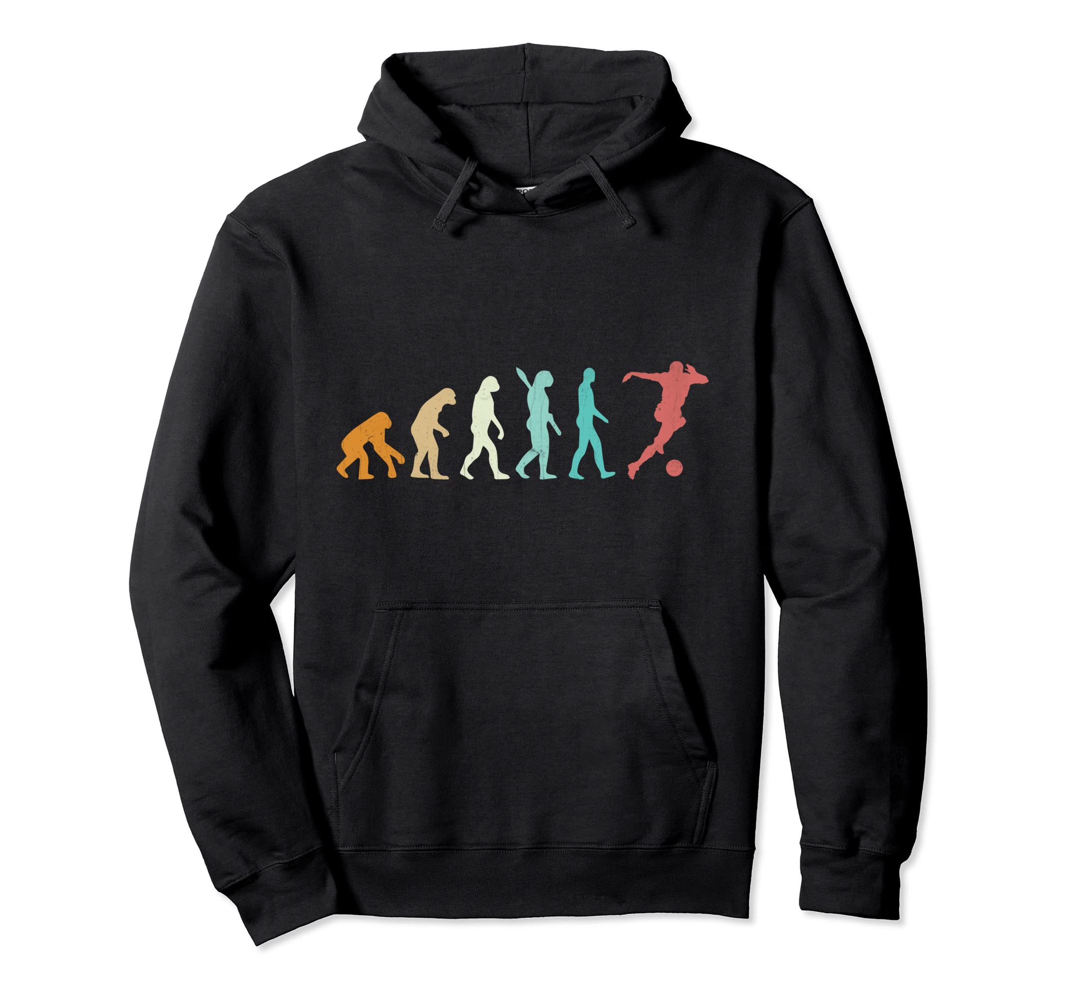 Soccer Evolution Hoodie - Minimalist Print for Adults - T-Shirt, Sweatshirt, Hoodie