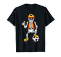 Funny Skeleton Germany Football German Flag T-Shirt - Graphic Print Unisex - T-Shirt, Sweatshirt, Hoodie