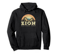 Zion National Park Outdoor Travel Hoodie - Minimalist Print Men Women - T-Shirt, Sweatshirt, Hoodie