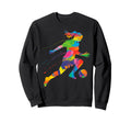 Colorful Funny Soccer Player Fan Dad Sweatshirt - Custom Art Print Unisex - T-Shirt, Sweatshirt, Hoodie