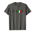 Italy Heartbeat Heart Italy Heartbeat T-Shirt - Aesthetic Graphic Men Women - T-Shirt, Sweatshirt, Hoodie