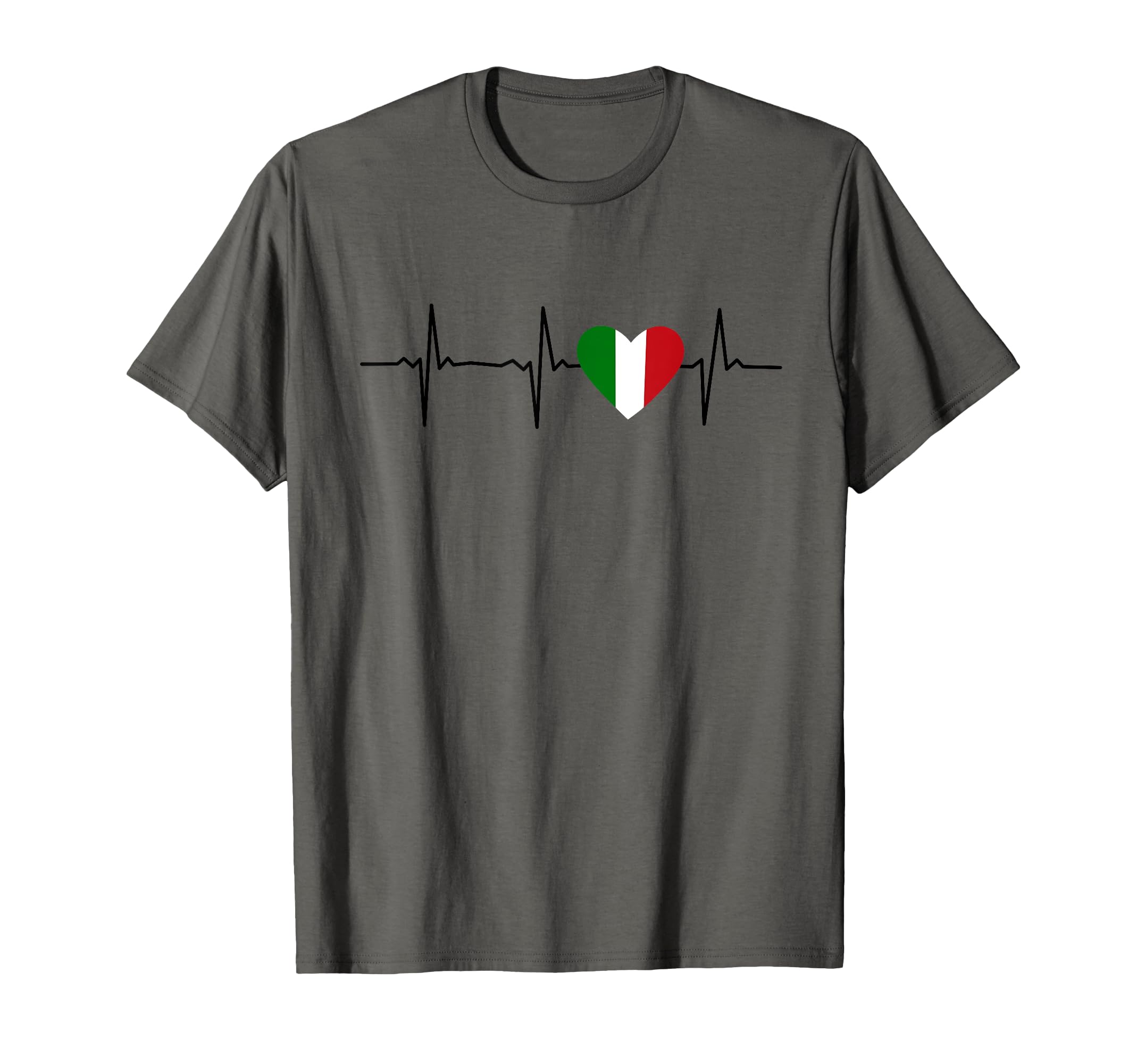 Italy Heartbeat Heart Italy Heartbeat T-Shirt - Aesthetic Graphic Men Women - T-Shirt, Sweatshirt, Hoodie