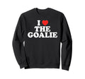 I Love Goalie Heart Soccer Sweatshirt - Aesthetic Graphic for Adults - T-Shirt, Sweatshirt, Hoodie