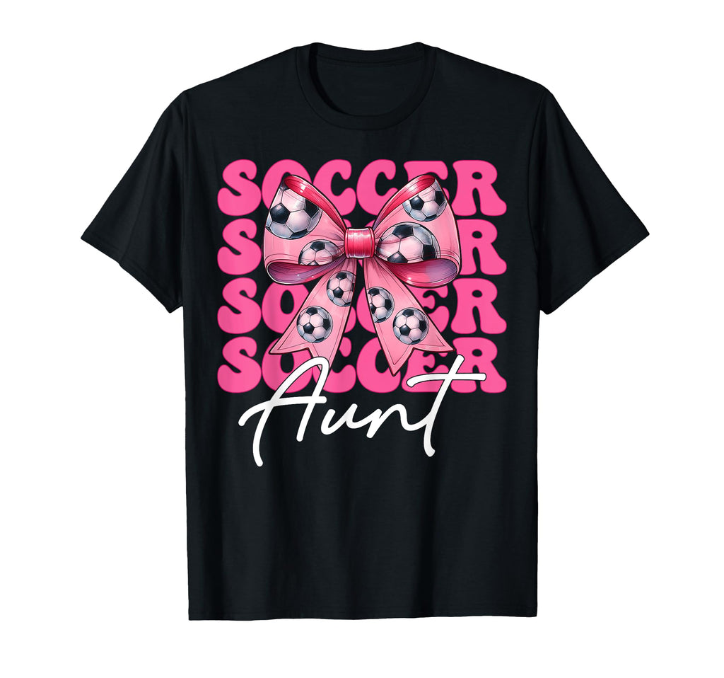 Womens Coquette Bow Ribbon Soccer T-Shirt - Custom Art Print for Adults - T-Shirt, Sweatshirt, Hoodie