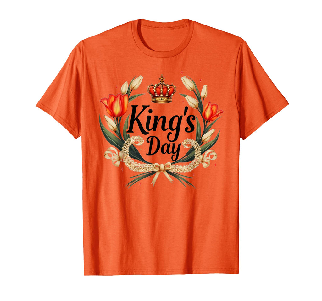 Koningsdag Netherlands 2025 Crown T-Shirt - Fun Novelty Design Men Women - T-Shirt, Sweatshirt, Hoodie